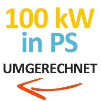 100 kW in PS umgerechnet